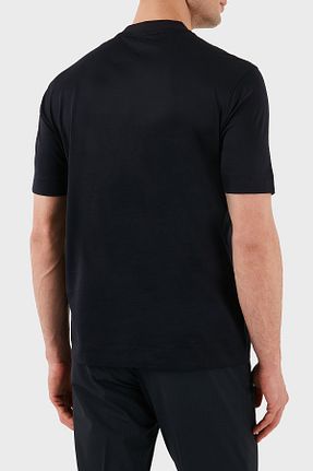 تیشرت سرمه ای مردانه رگولار Emporio Armani - کد 902333171