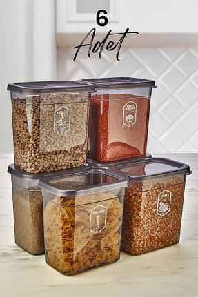 ظرف نگهداری طوسی پلاستیک Kitchen Life - کد 319155799