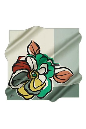روسری رنگی پلی استر Aker - کد 899980545