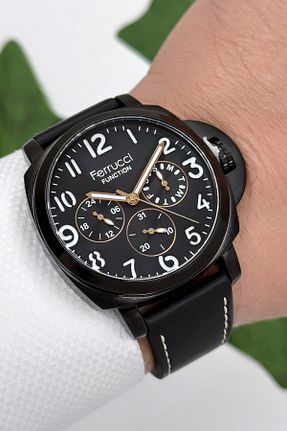 ساعت مچی مشکی مردانه 44 میلی متر Ferrucci - کد 873743587