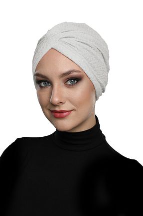 کلاه شنای حجاب بژ زنانه fidan bone - کد 42552013