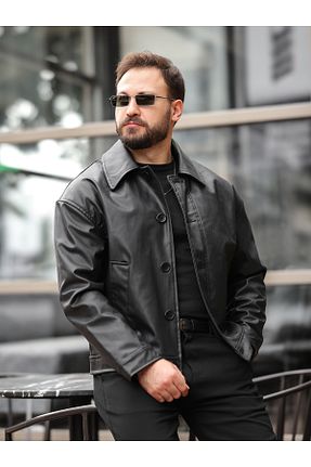 کت مشکی مردانه اورسایز BASEL.CO - کد 865169548