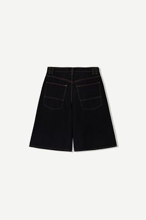 شلوارک و برمودا مشکی زنانه اسلیم Bershka - کد 900084651