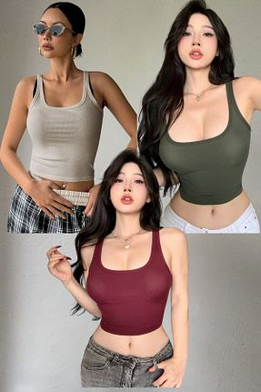 بلوز رنگی زنانه ساده MADALİNA - کد 900086034