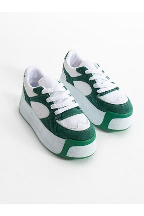 کفش اسنیکر سبز زنانه بند دار Alemdar Shoes - کد 900093846