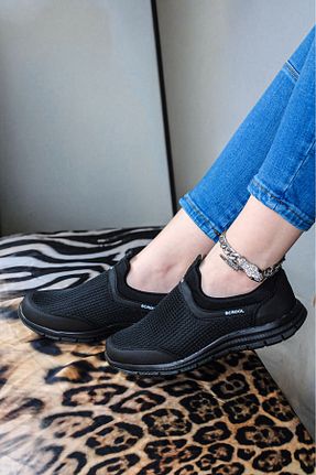 کفش کژوال مشکی زنانه چرم مصنوعی Afşin - کد 889984170