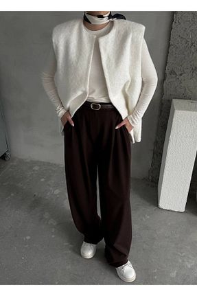 شلوار قهوه ای زنانه پنبه ای BFFCO - کد 900102474