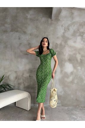 لباس سبز زنانه بافتنی SEVENLINE - کد 900101871