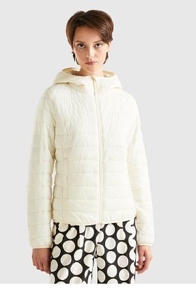 کاپشن بژ زنانه رگولار United Colors of Benetton - کد 900138540