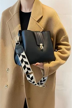 کیف دوشی مشکی زنانه چرم مصنوعی Rimense - کد 895117769