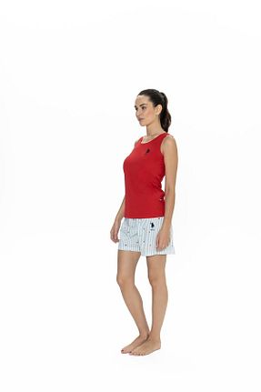 ست لباس راحتی قرمز زنانه %100 پنبه U.S. Polo Assn. - کد 900154212