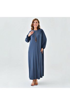 لباس حجاب سرمه ای زنانه Relaxed NİSUM MODA - کد 893404382