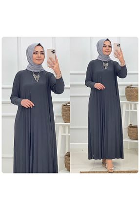 لباس حجاب طوسی زنانه Relaxed NİSUM MODA - کد 890741722