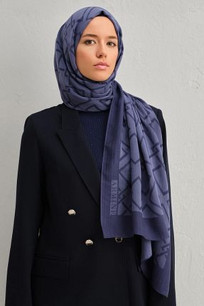 شال سرمه ای زنانه پنبه ای Armine - کد 895462864