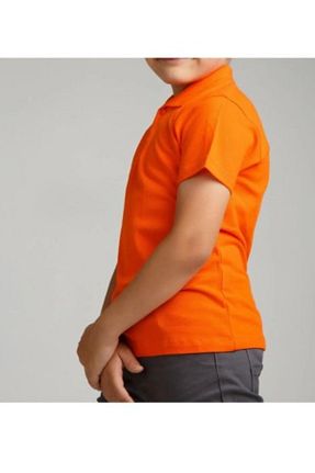 پولوشرت نارنجی بچه گانه %100 پنبه Nacar - کد 901323355