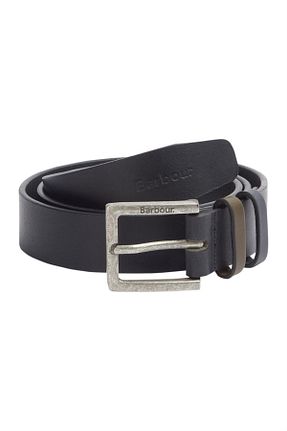 کمربند مشکی زنانه چرم خالص Barbour - کد 772515399