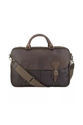 کیف پستچی قهوه ای زنانه چرم خالص Barbour - کد 38604127
