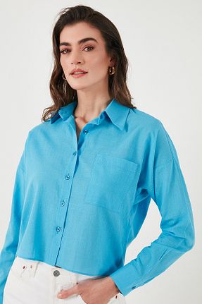 پیراهن آبی زنانه رگولار Lela - کد 900257479