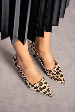 کفش استایلیتو قهوه ای پاشنه نازک myshoes - کد 865174842