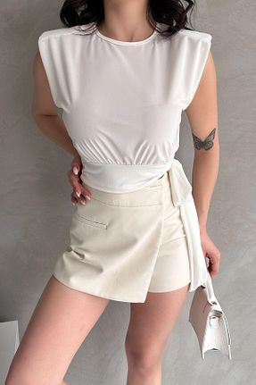 بلوز سفید زنانه ساده bacc - کد 900273592