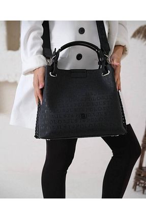 کیف دوشی مشکی زنانه چرم مصنوعی Just Polo - کد 900279879