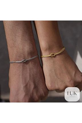 دستبند نقره زرد زنانه 925 عیار LUK JEWELRY - کد 900279997