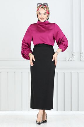 دامن حجاب مشکی بچه گانه Kalem ModaMerve - کد 900281322