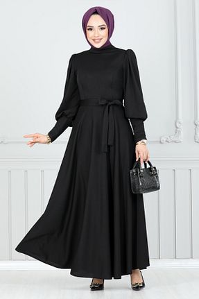 لباس مشکی زنانه بافتنی ModaMerve - کد 901432768