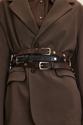 کمربند مشکی زنانه Manuka - کد 885931467