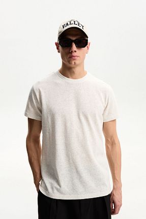 تیشرت طوسی مردانه Relaxed Bershka - کد 900412155
