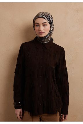 روسری قهوه ای مودال Fresh - کد 900290715