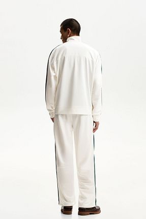 سوئیشرت نباتی مردانه نقش دار / کار شده Bershka - کد 900841741