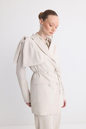 ست بالاتنه و پائین تنه طوسی زنانه بافتنی Ahel Tasarım - کد 900304696
