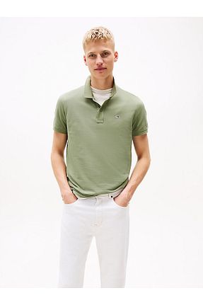 پولوشرت سبز مردانه پنبه ای Tommy Hilfiger - کد 900292826