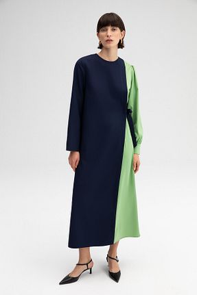 لباس حجاب سرمه ای زنانه Relaxed Touche Prive - کد 814169033