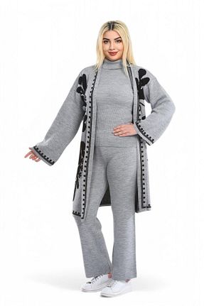 ست بالاتنه و پائین تنه طوسی زنانه تریکو NEWCO - کد 900354869