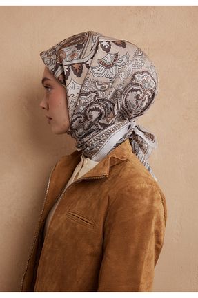 روسری قهوه ای مودال Fresh - کد 900295567