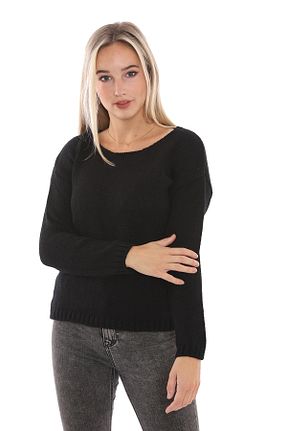 پلیور مشکی زنانه ساده Sense - کد 34335555