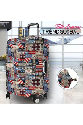 کاور چمدان سفید ابعاد بزرگ Trendglobal - کد 832109934