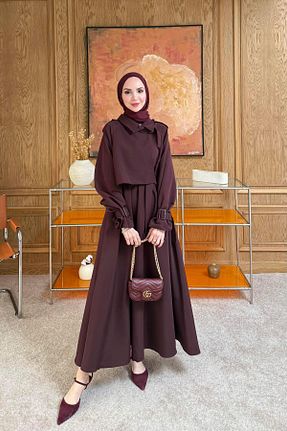 لباس زرشکی بافتنی Ahel Tasarım - کد 901523859