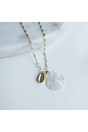 گردنبند استیل ( فولاد ) طلائی زنانه استیل (فولاد) VenüsDesign - کد 857186503