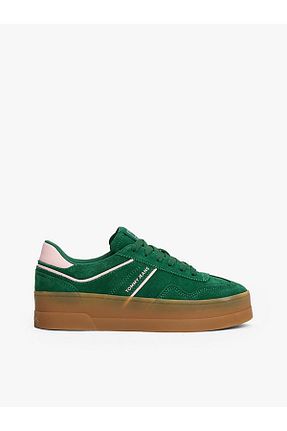 کفش اسنیکر سبز زنانه بند دار Tommy Hilfiger - کد 900335232