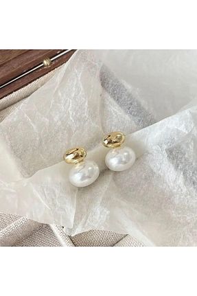 گوشواره استیل (فولاد) طلائی زنانه استیل (فولاد) VenüsDesign - کد 820018527