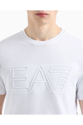 تیشرت سفید مردانه رگولار EA7 - کد 900374936