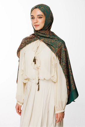 شال نارنجی زنانه کشمیر Mooncorn - کد 900392318