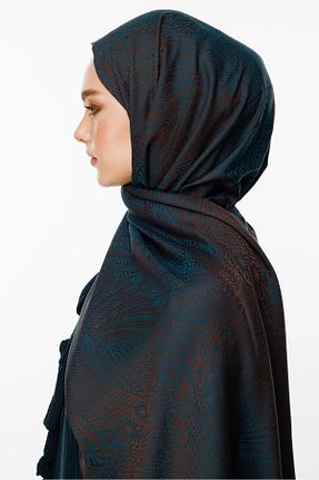 شال آبی زنانه کشمیر Mooncorn - کد 900392617