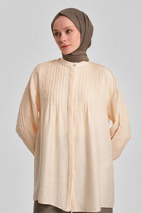 پیراهن حجاب طوسی زنانه رگولار Armine - کد 873652257
