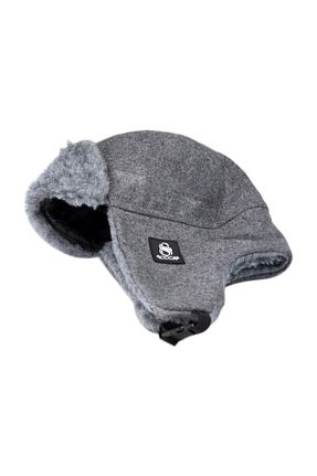 کلاه طوسی مردانه پشمی Soocap - کد 900359684
