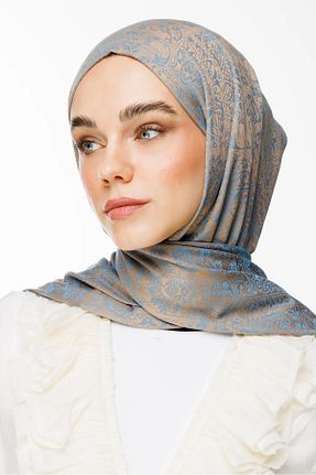 شال فیروزه ای زنانه کشمیر Mooncorn - کد 900392642