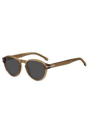 عینک آفتابی قهوه ای مردانه UV400 Hugo Boss - کد 777680677